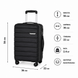 Чемодан Wings MUR01 малый 40л черный (MUR01-S-Black) MUR01-S-Black фото 2