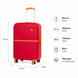 Чемодан Snowball 49403 средний 69л красный (49403-M-Red) 49403-M-Red фото 2
