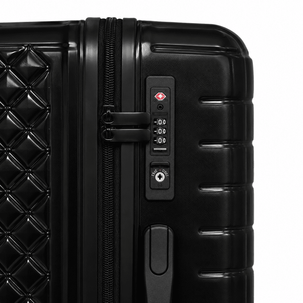 Валіза з поліпропілену Fashion 131 середня 62л чорна (131-M-Black) 131-M-Black фото