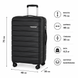 Чемодан Wings MUR01 большой 95л черный (MUR01-L-Black) MUR01-L-Black фото 2