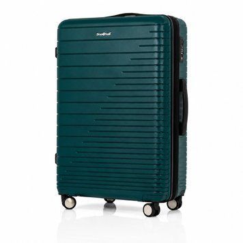 Чемодан из полипропилена Snowball 33703 большой 101л зеленый (33703-L-Dark-green) 33703-L-Dark-green фото