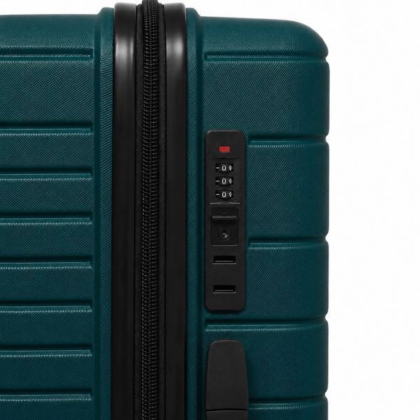 Чемодан из полипропилена Snowball 33703 большой 101л зеленый (33703-L-Dark-green) 33703-L-Dark-green фото