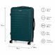 Чемодан из полипропилена Snowball 33703 большой 101л зеленый (33703-L-Dark-green) 33703-L-Dark-green фото 2