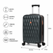 Чемодан SweetKeys 190 средний 65л графитовый (SK190-M-Grafite) SK190-M-Grafite фото 2