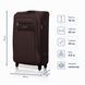 Чемодан с расширением Wings 2501 большой 97л кофейный (2501-L-Coffe) 2501-L-Coffe фото 2